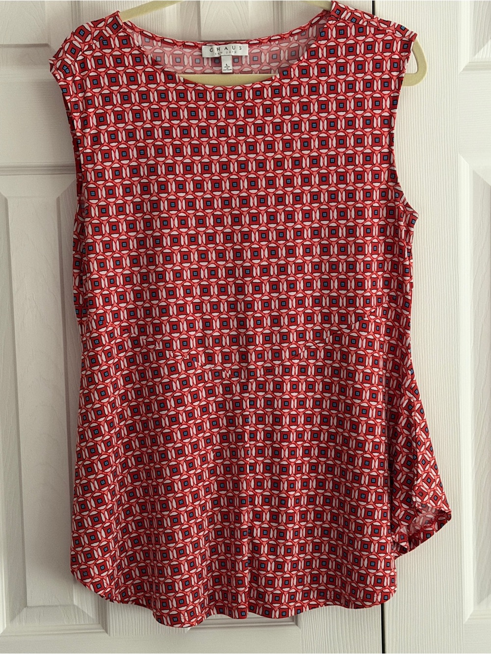 Chaus Geometric Print Sleeveless